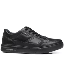 Tênis Casual Pegada Masculino em Couro Preto 111909-05