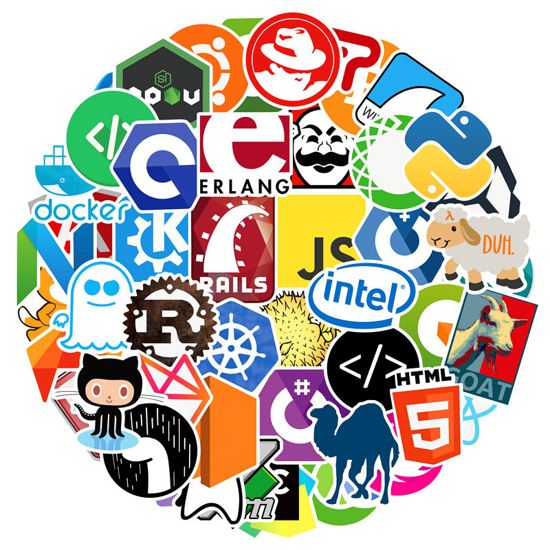 150 folhas criativo dos desenhos animados programador Graffiti adesivos programação de Software java linguagem Notebook