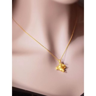 2023 Benming ano novo estilo estrela bonito coelho colar meninas vietnã areia ouro simulação luz de ouro luxo High-End s