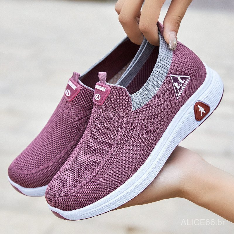 Sapatos De Plataforma Ortopédica Feminina Esportes Elásticos À Prova D'água Moda Confortável Caminhada Casuais