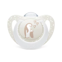 Chupeta Bico Silicone First Choice Com Estojo Escudo Extraventilado Neutra 0m+ Nuk
