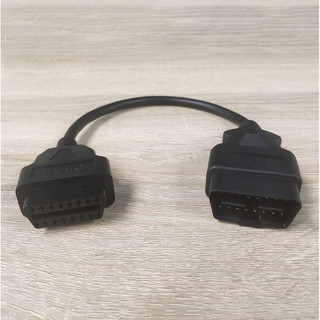Alta qualidade OBD 16PIN agulha completa 30cm cabo de extensão 16 núcleos cabo redondo 26awg linha No. Baixa resistência