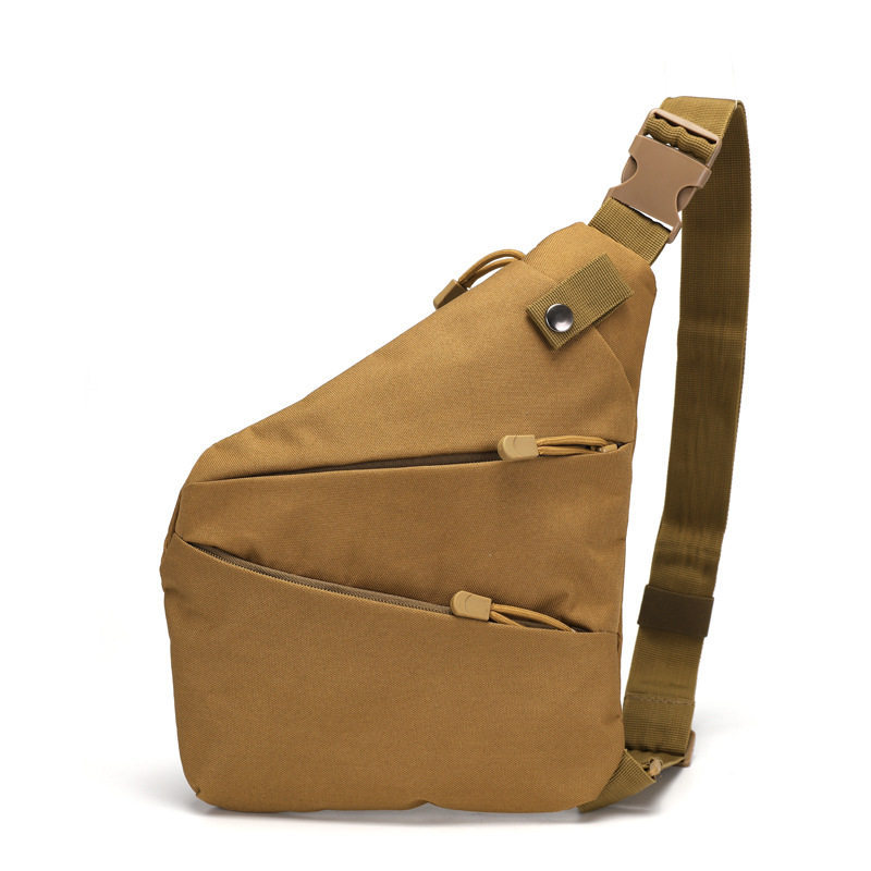 Bolsa de peito de ombro camuflada masculina, justa, antirroubo, invisível, bolsa mensageiro, esportes ao ar livre, lazer