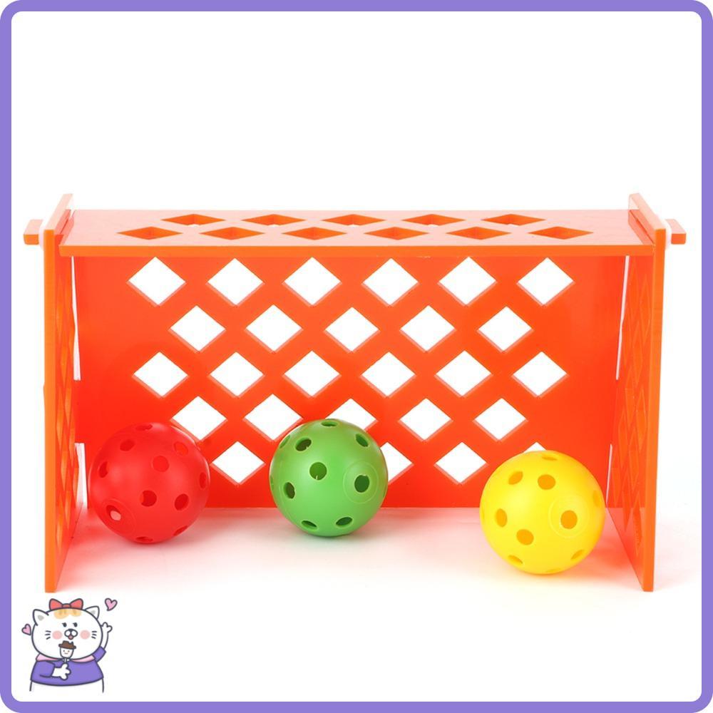 Campo De Futebol De Papagaio , 3 Bolas Incluídas Brinquedo De Treinamento De Pássaros De Inteligência De Quebra-Cabeça ,