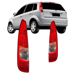 Par Lanterna Traseira Fiesta Hatch Amazon 2003 2004 2005 2006 2007 Ambos Lados