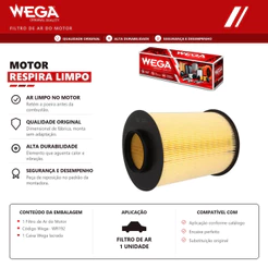 Filtro De Ar Do Motor Ford Focus 2010 A 2023 – Wega Wr192