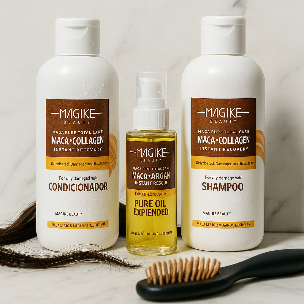Kit Shampoo+Condicionador 250 ml  macadamia original + Óleo Argain 50 ml– Hidratação Profunda, Brilho e Fim do Frizz em Oferta na Shopee