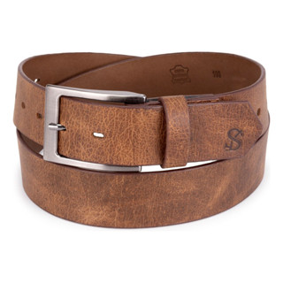 Cinto De Couro Legítimo Masculino Estilo Rústico Premium em Oferta na Shopee