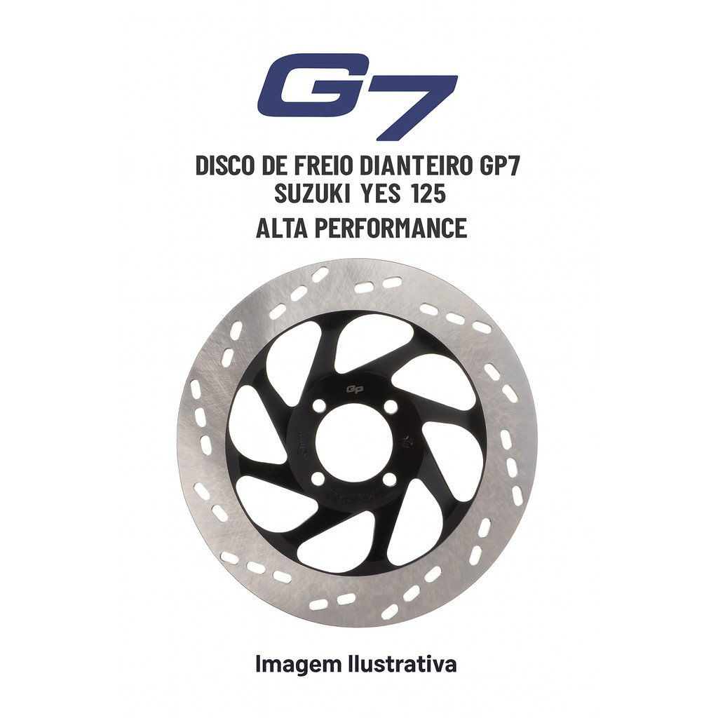 Disco de Freio Dianteiro GP7 Suzuki Yes 125 Alta Performance em Oferta na Shopee