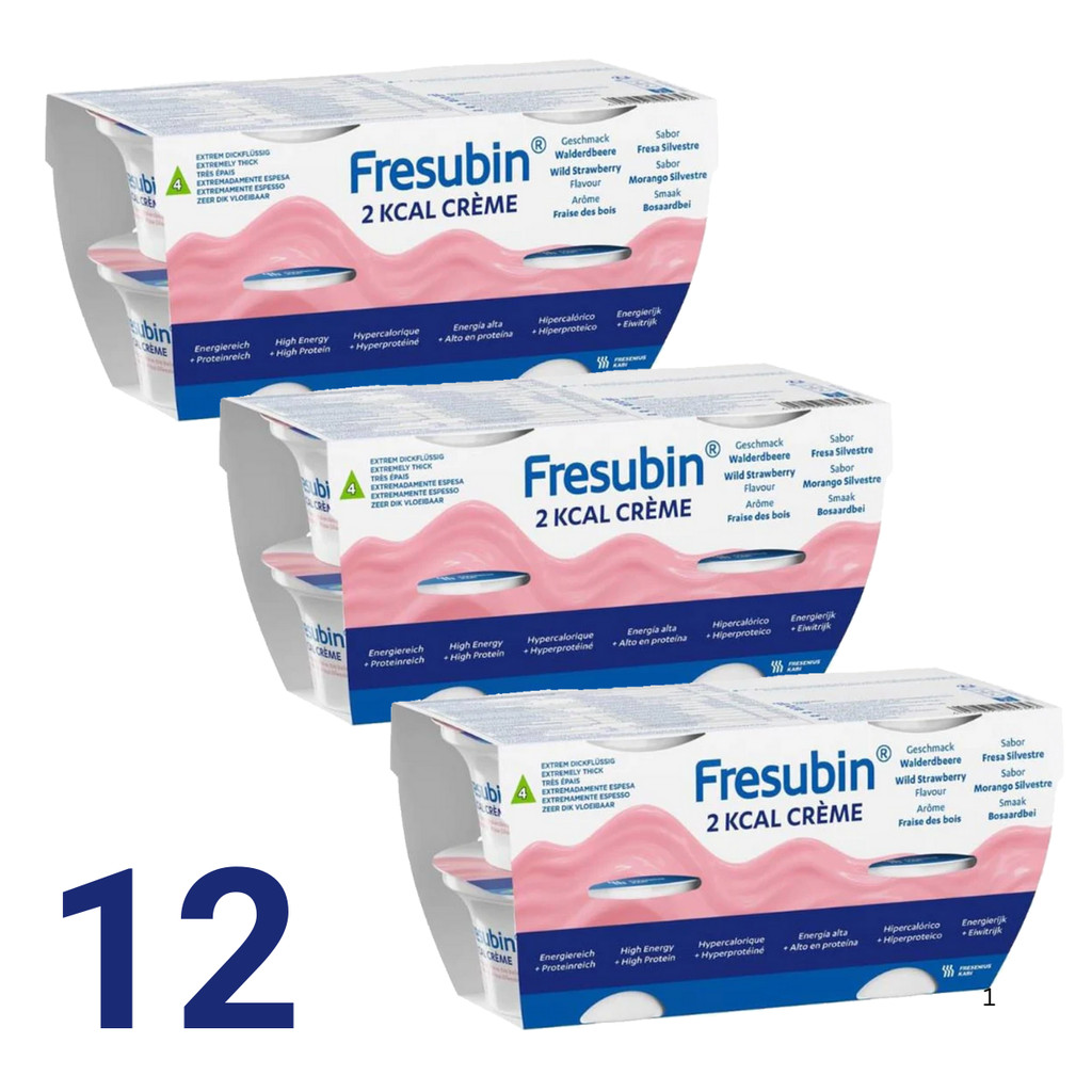 KIT 12 FRESUBIN CREME FRUTAS DA FLORESTA 125G