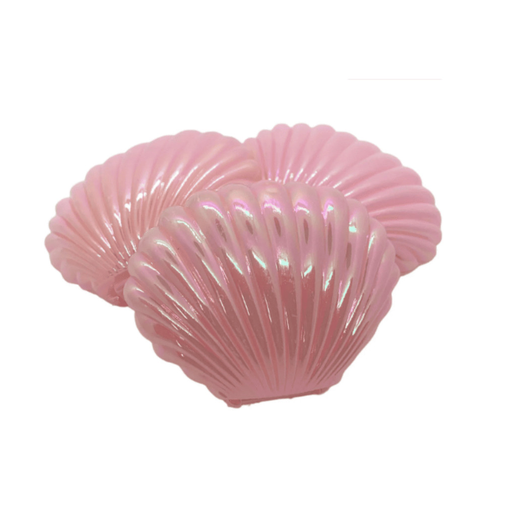 Kit 10 ou 20 Lembrancinhas Conchas Rosa Bebê Perolizada Rosa Fundo do Mar Porta Doces Festas Decorações