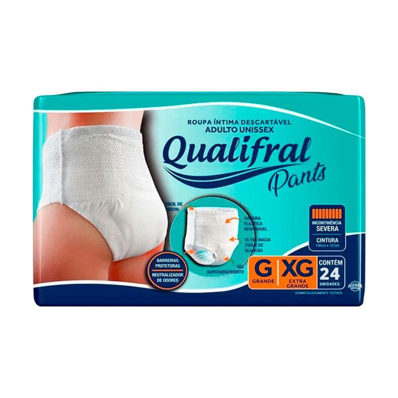 Roupa Íntima Descartável Qualifral Pants G/XG 24 Unidades em Oferta na Shopee