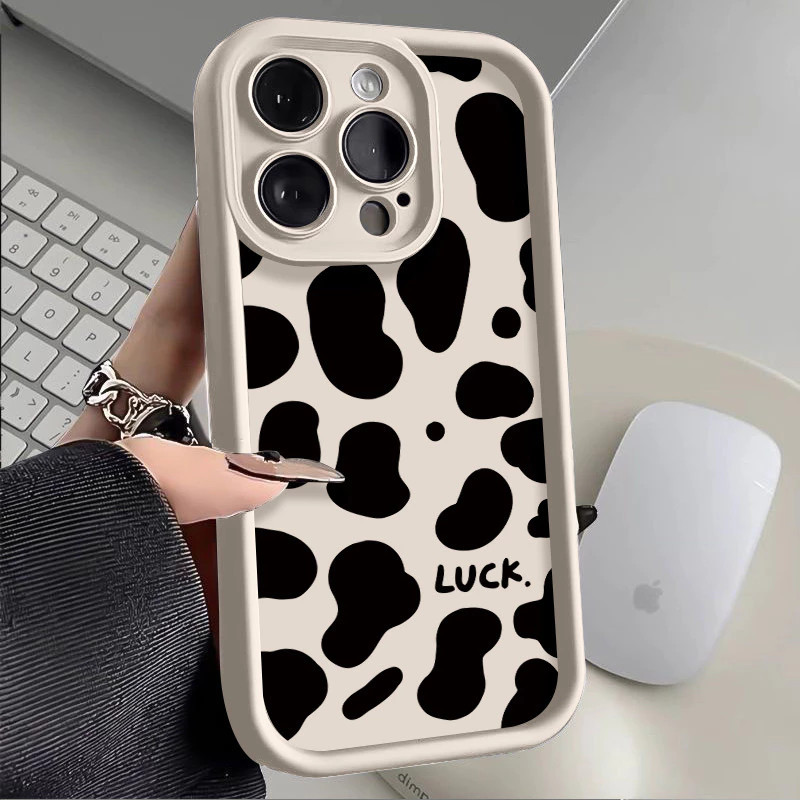 Capinha Capa de silicone Estampa de vaca para Samsung A55 A15 A72 A05S A54 S20 S21 S22 S23 S24 FE ULTRA em Oferta na Shopee