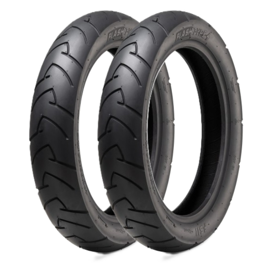 Par Pneu 130/70-13 + 110/70-14 TL PCX 2017 2025 Scooter Flash FS11 Sem Câmara Aro 13 e 14