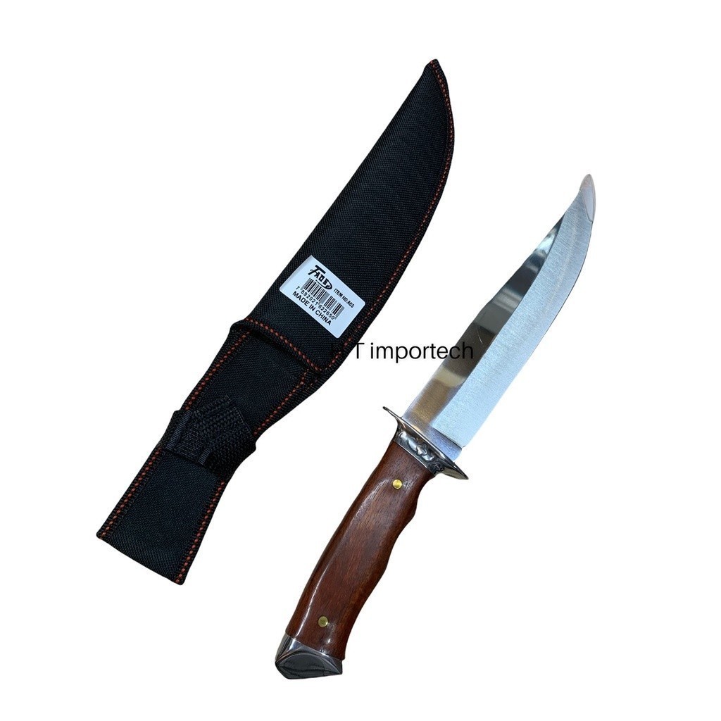 Faca De Caça Churrasco Luxo Fulltang Inox 31cm Taue A65