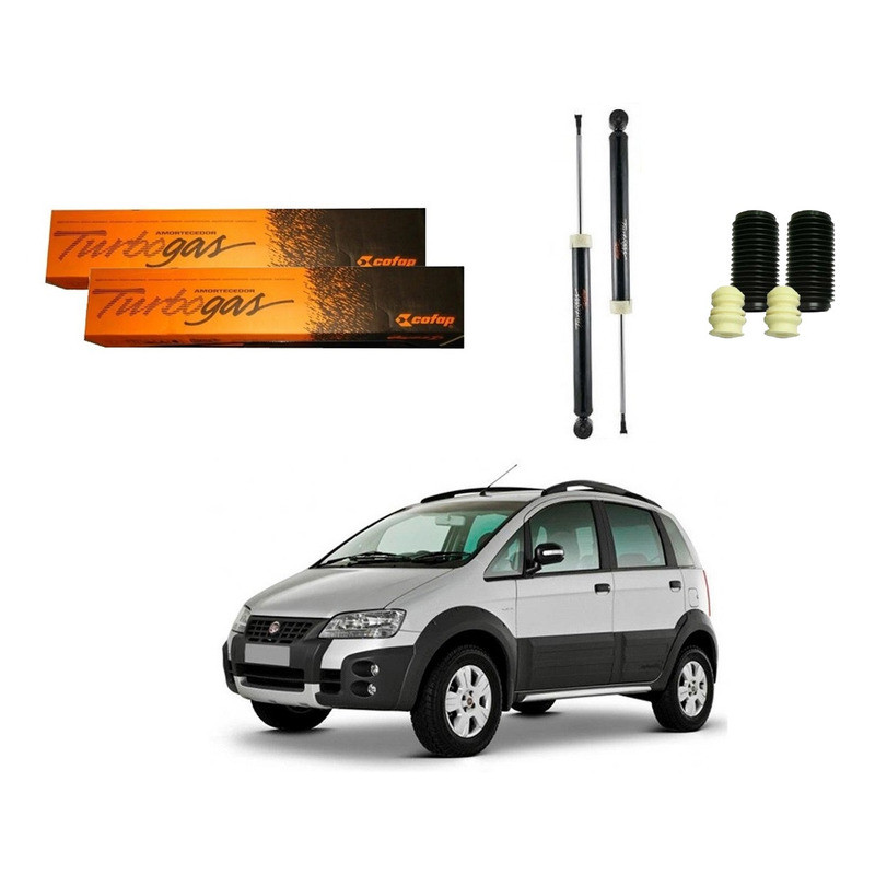 Kit Amortecedor Traseiro, Idea Adventure 1.8 2006 A 2011 em Oferta na Shopee