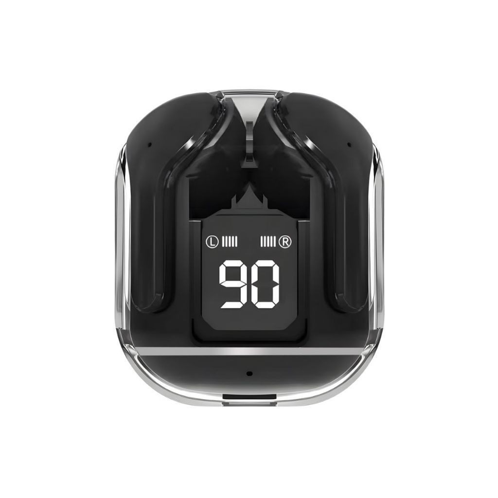 fone de ouvido bluetooth com carregamento de visor digital stereo ruído cancelado earbuds sem fio