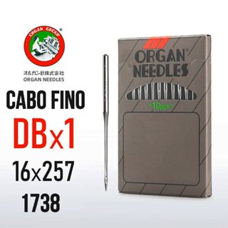 Agulha Industrial ORGAN DBx1 1738 (Cabo Fino) para Máquina Reta - Kit c/ 10 Unidades em Oferta na Shopee