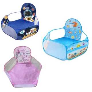 Cercadinho Piscina De Bolinhas Para Bebe Com Cesta Basquete em Oferta na Shopee