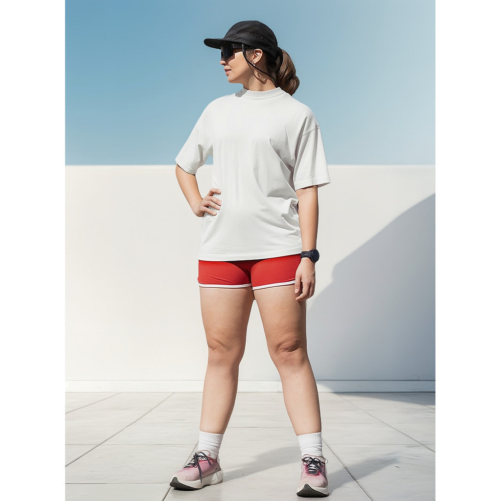 Camiseta Feminina Streetwear Oversized Estilo Urbano Casual