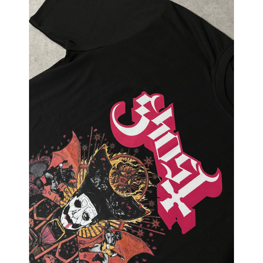 [Camiseta Premium em Algodão Puro]GXG Camiseta Ghost II Banda De Rock Preta Adulto  Plus Size G1 G2 G3 Unissex M