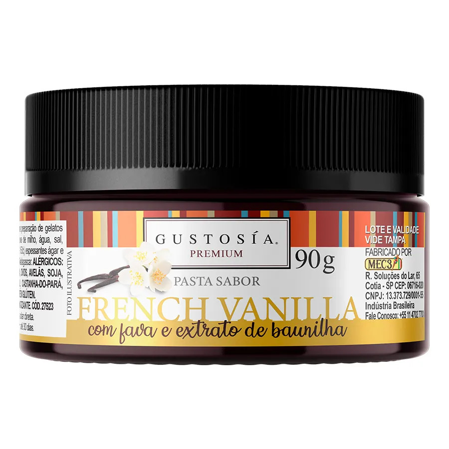 Pasta Gustosia sabor French Vanilla 90g MEC3 em Oferta na Shopee