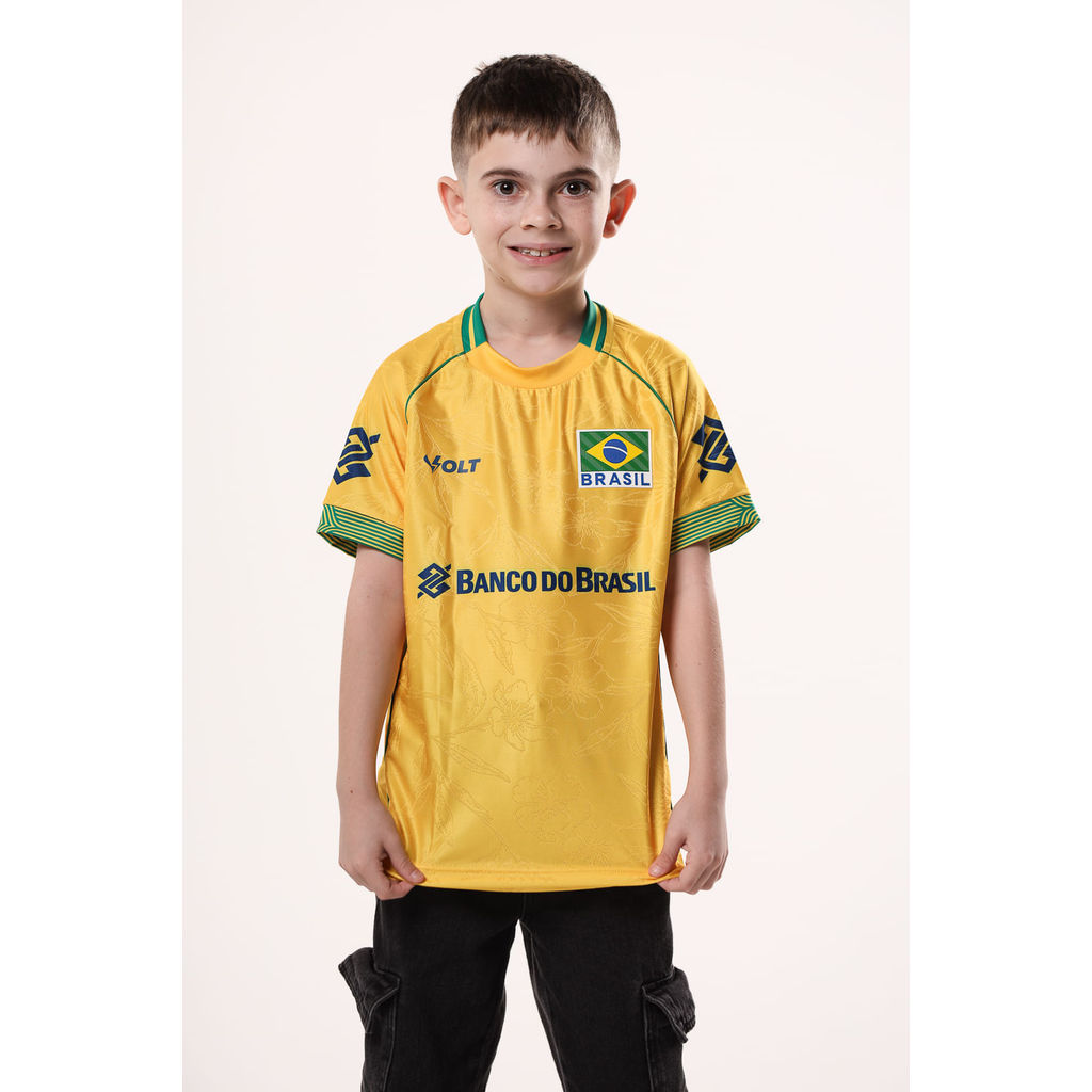 Camisa Jogo 1 2026 Vôlei Brasil Oficial Infanto Juvenil Volt