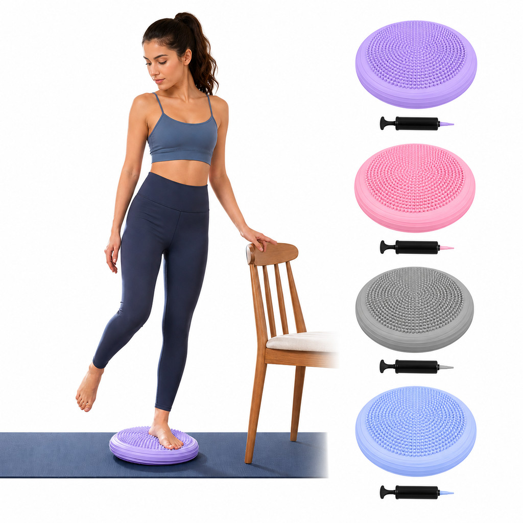 Disco de Equilíbrio Inflável 34cm Fisioterapia Yoga Pilates