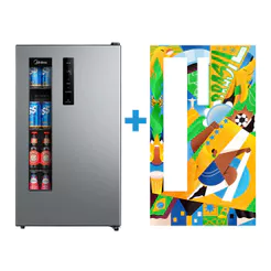 Kit Cervejeira Frost Free 82L Prata + Ímã Personalizado Midea