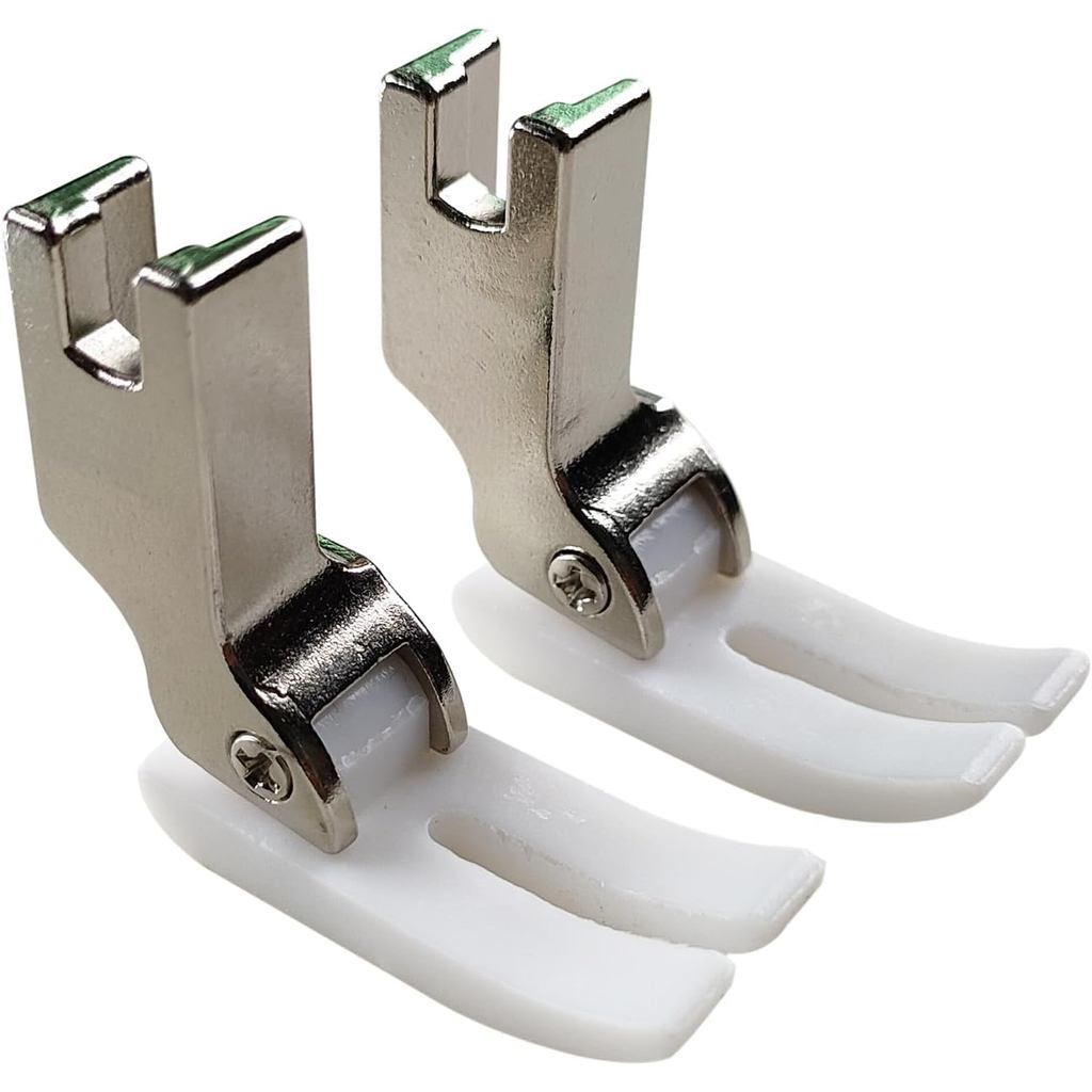 2 Peças de Calcador de Teflon para Máquinas de Costura Industriais Juki, Brother, Singer, Consew