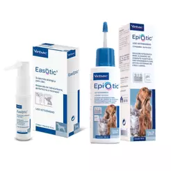 Kit Easotic + Epiotic Limpador Auricular/Otológico Virbac