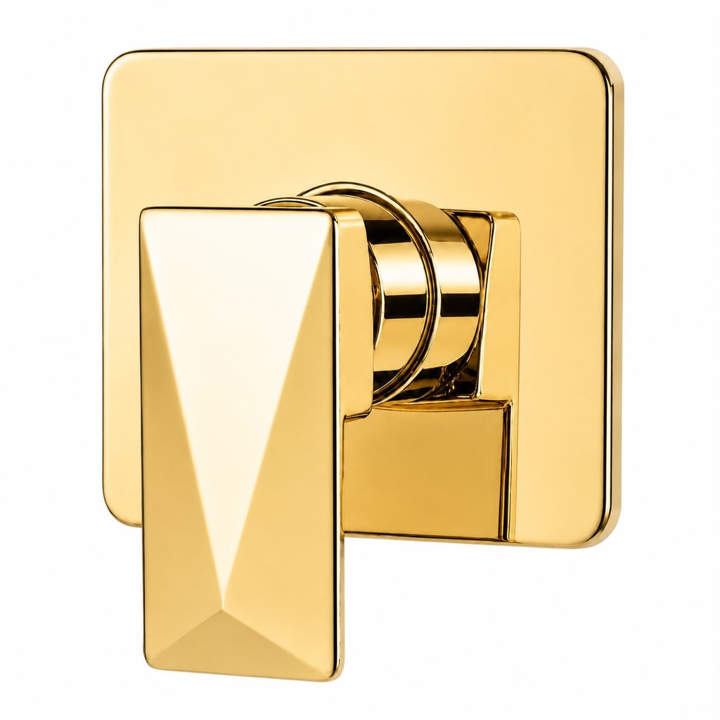 Acabamento para Registro Monocomando Diamante no Dourado Padrão Deca
