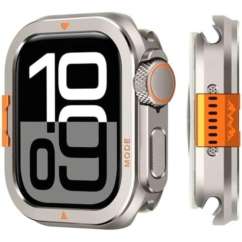 Capa Protetora De Metal Compatível Com Apple Watch Series 11/10 Case 46 Mm , [Tu
