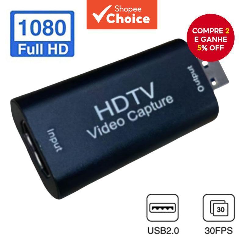 Placa De Captura De Vídeo HDMI Com USB 4K 1080P Para Câmera Filmadora E Adaptador De Streaming De Jogos Pro