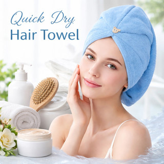 5 Kit Toalha De Cabelo Banho, Toalha Grossa Mágica Para Secar Cabelo De Microfibra Grossa…