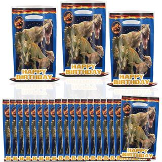 Anmifa 30PCS Sacolas de Presente de Aniversário com Tema de Dinossauro para Festa, Fornecedor de Artigos para Festa Temá
