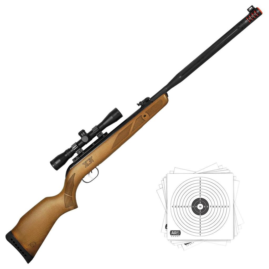 Carabina 5.5 Gamo Hunter madeira IGT 80kg c/ Luneta 4x32 WR