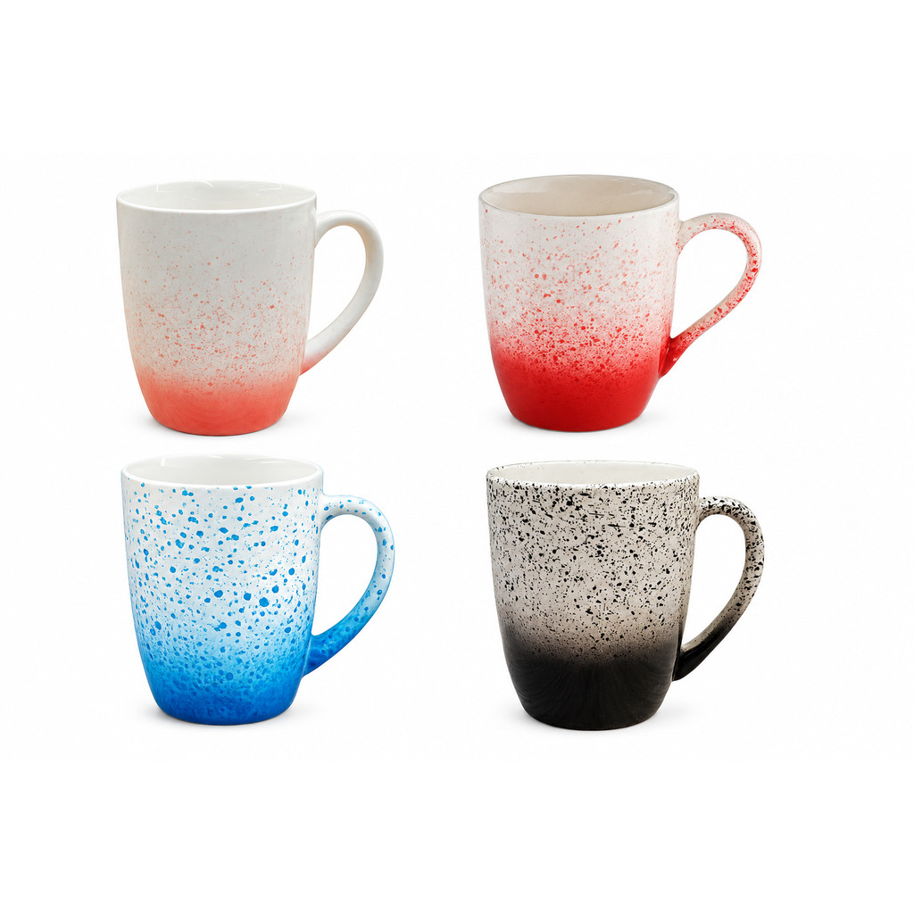 Caneca De Cerâmica Ares 330ml Multicor Hauskraft