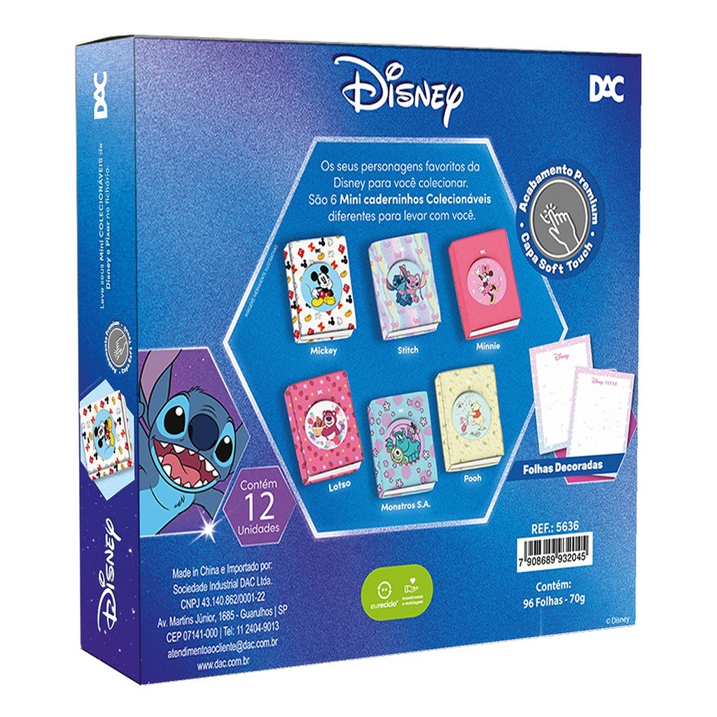 Mini Caderno Colecionável Disney 96 fls - DAC · foto 2