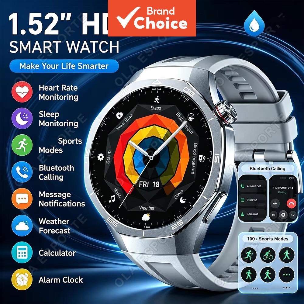 Novo Smartwatch Inteligente: Chamada Bluetooth, Rastreamento de Fitness, Reprodução de Música, Monitor de Saúde para