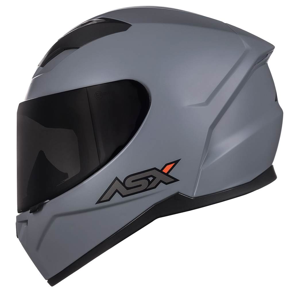 Capacete Fechado City Solid Cinza Fosco Asx — imagem 2 de 2