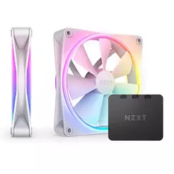 Kit Ventoinhas NZXT F140RGB DUO, 2x140mm, Branco, RF-D14DF-W1