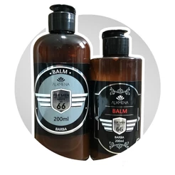 Kit 2 Balm para barba For Men e 66 Route US - 200 ml cada (fragrâncias diferentes) - Alkmena.