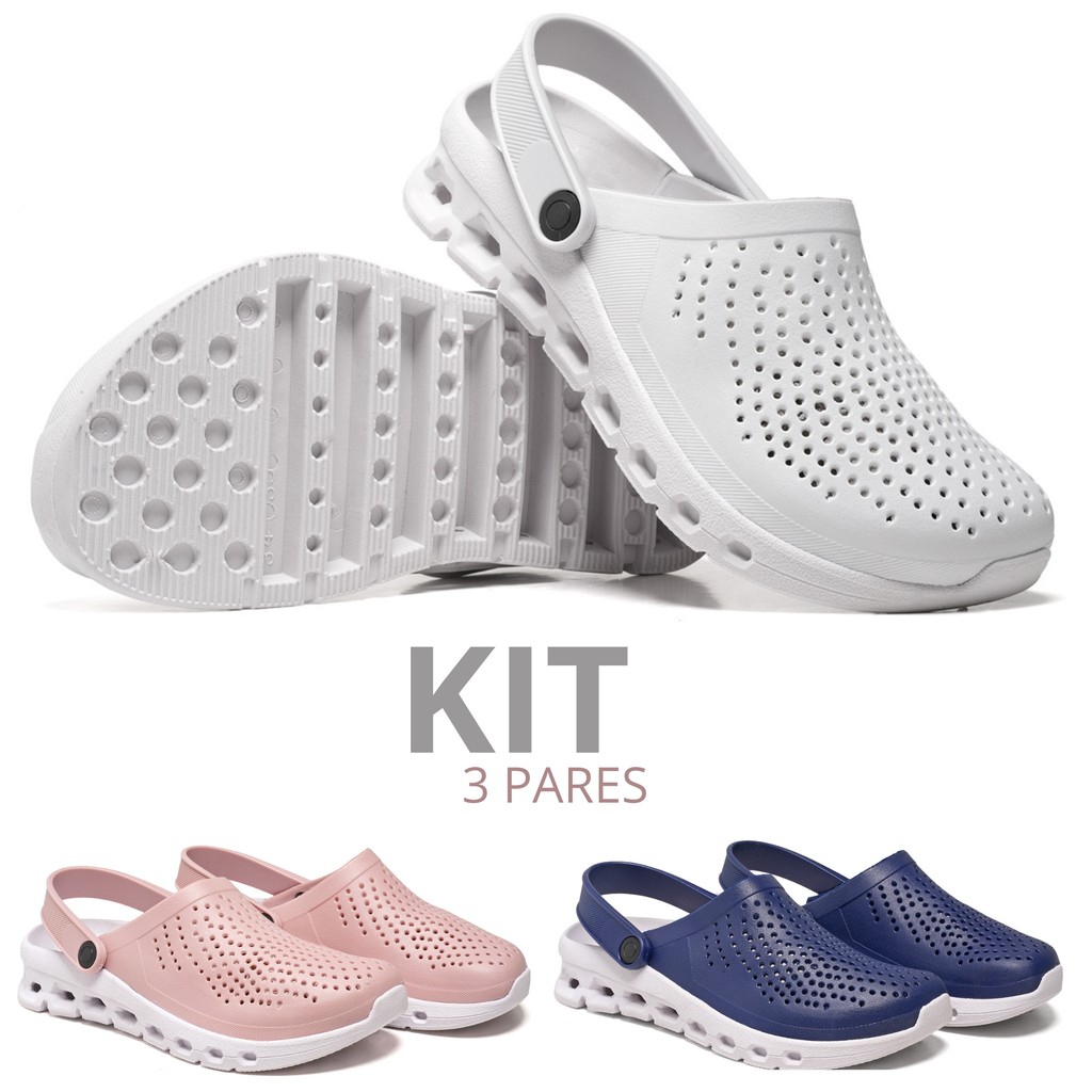 Kt Babuche Feminino Masculino Hospital Faxina Macio