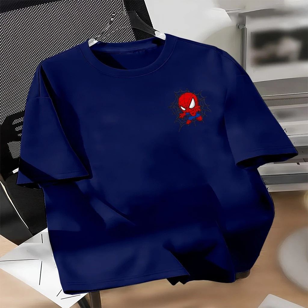 Camiseta Infantil Personagens Homem Aranha Teia Spider Man algodão Fio 30.1 Confortavel Geek Algodão ENVIO IMEDIATO