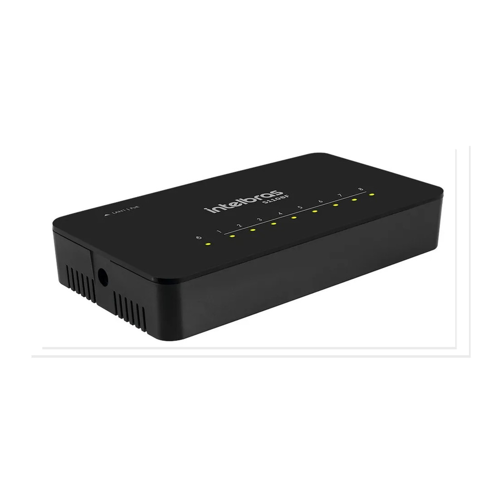Intelbras Switch Não Gerenciável 8 Portas Fast S1108f Intelbras Produto Novo Envio Rápido Garantia 30 Dias