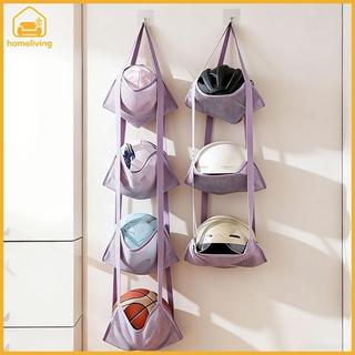 HomeLiving Pendurado Cesta De Malha De Armazenamento De Bola Esportiva 3/4 Camadas Porta Suporte De Montagem Na Parede P