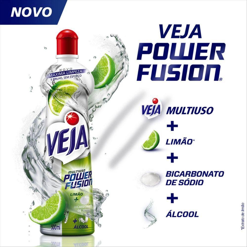 Veja Limpador Multiuso Power Fusion Limão 500ml · foto 2