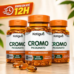 Picolinato De Cromo 30 Cápsulas Em Gel Softgel Suplemento Alimentar