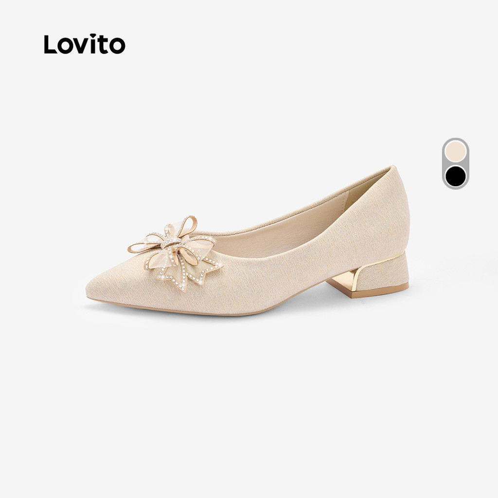 Lovito Sapatos De Salto Alto Elegantes Com Strass Brilhantes Estilo Coreano Para